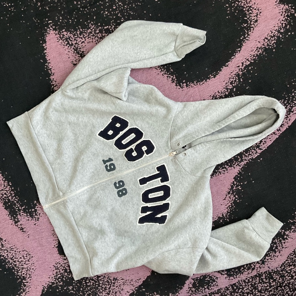 Gray Boston Hoodie